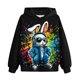 thumbnail image 5 of Sudadera con capucha para niño, para niño, con estampado de Feliz Día de Pascua, color, manga larga, informal, deportiva, con capucha, sudadera con capucha de manga larga, top con inserciones en los h, 5 of 5