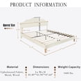 thumbnail image 5 of Queen Size Bed Frame,Upholstered Platform Bed Frame with Adjustable Headboard,Linen Fabric Padded,Modern Simple Style,Easy Assembly,Beige, 5 of 8