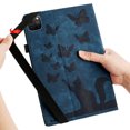 thumbnail image 3 of Allytech Flip Wallet Case for iPad Pro 11 Inch M4 (2024), Auto Sleep/Wake, Pencil Holder & Card Slots, Lovely Pattern PU Leather Shockproof Slim Fit Kickstand Case - Darkblue, 3 of 8