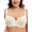 Ivory, variant on Women's Plus Size Lace Bras Underwire Push Up Non-padded Sheer Mesh Bra Minimizer Support Bralette for Heavy Breasts,Black 44C
