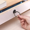 thumbnail image 7 of Uxcell Furniture Drawer Door Retro Style Ring Pull Handles Bronze Tone 52x43x13mm 6pcs, 7 of 7