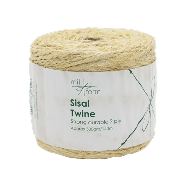 Mill Farm Bobine de Ficelle de Sisal 2 Plis Jumbo 500g / 140m