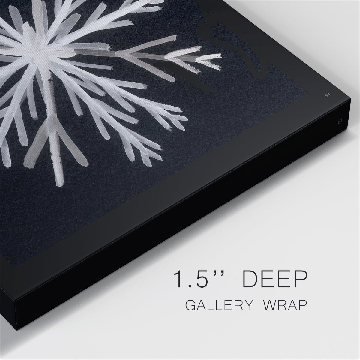 Snowflake I- Gallery Wrapped Canvas