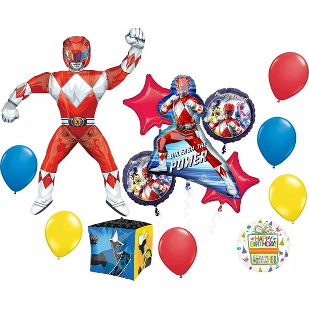 Power Rangers Birthday Party Supplies Unleash the Power Balloon Bouquet