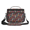 thumbnail image 2 of Lunch Box Pioneer Flower Floral Print Pattern Insulated Lunch Bag for Women Men,Medium Leakproof Lunchbox Cooler Bag Adjustable Strap,10 X 6.7 X 8 Inches, 2 of 6