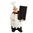 thumbnail image 1 of Kiaotime 98915Hb Figuras de Chef Italiano Decoración de Cocina con Pizarra de Chef Encimera Figura de Chef Coleccionable Estatua de decoración de Chef de Cocina, 1 of 5