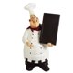thumbnail image 1 of Kiaotime 98915Hb Figuras de Chef Italiano Decoración de Cocina con Pizarra de Chef Encimera Figura de Chef Coleccionable Estatua de decoración de Chef de Cocina, 1 of 5