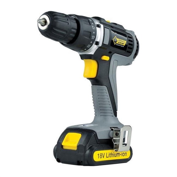 Steel Grip 2504686 18V 0.37 in. Keyless Cordless Drill & Driver