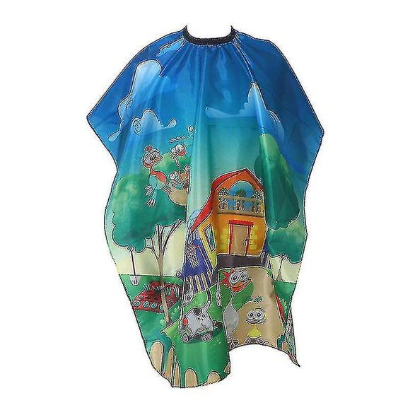 Waterproof Kids Haircut Cape Cloth Hairdresser Hairdressing Salon Barber Apron Hfmqv