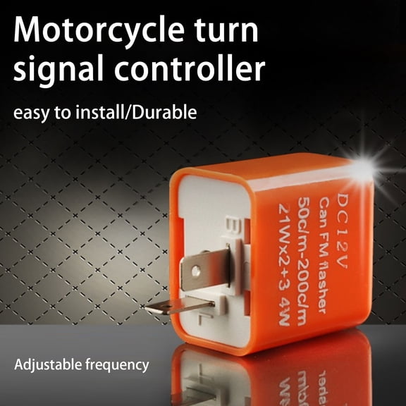 Soumake 2 Pin LED Flasher Motorcycle Turn Signal Indicator 12V Flash Relay Motorbike Accessories