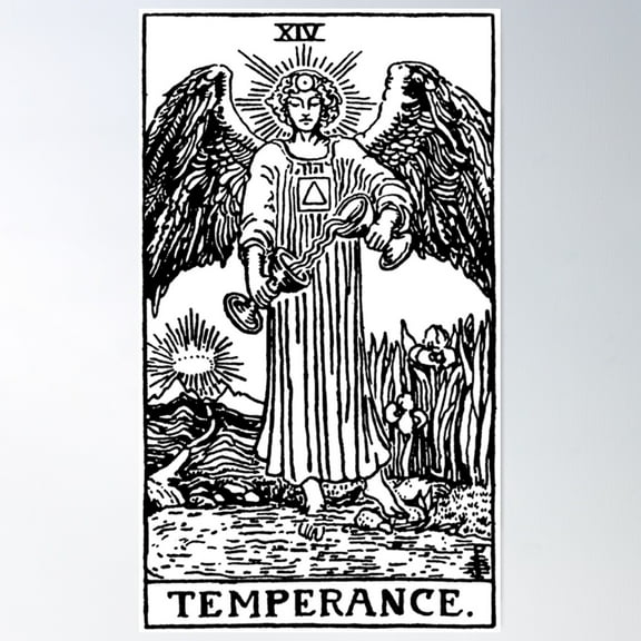 Temperance Poster Wall Art, Modern Wall Decor For Living Room Bedroom, 8x12 UNFRAMED