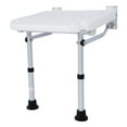 thumbnail image 1 of Foldable Shower Chair, Non Slip Feet Ergonomic Design High Load Capacity Easy Installation Wall Mounted Shower Stool Safe and   for Doorway Bathroom, 1 of 7