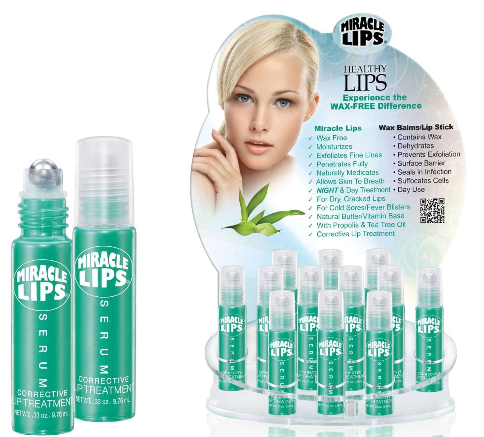 Miracle Lips Organic 2in1 Lip Scrub and Balm
