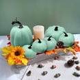 thumbnail image 4 of WMGHA 7PCS Fake Pumpkins for Decorating, Faux Pumpkins Fall Harvest Decor, Halloween Decorations, Thanksgiving Table Centerpieces and Baby Shower Decor, Pink/Blue, 4 of 9