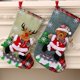 thumbnail image 5 of Gibobby Calcetines de Navidad. Bolsa de calcetín de Navidad de tela y calcetines colgantes de Navidad para decoración de fiesta y conjunto rojo de dibujos de Navidad(B), 5 of 5