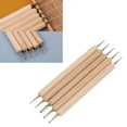 thumbnail image 4 of Double End Tracing Dotting Stylus, Fine Workmanship Composite Wood Steel Engraving Stylus Set  For Sculpture  For Clay For Pottery , 4 of 8