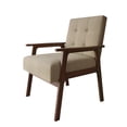 thumbnail image 4 of Castle Place Shabby Chic Accent Chair, Beige, 4 of 10