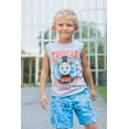 thumbnail image 5 of Thomas & Friends Toddler to Big Kid Train T-Shirt Tank Top Set, 3 Pieces Blue/Gray/Red, 5 of 5