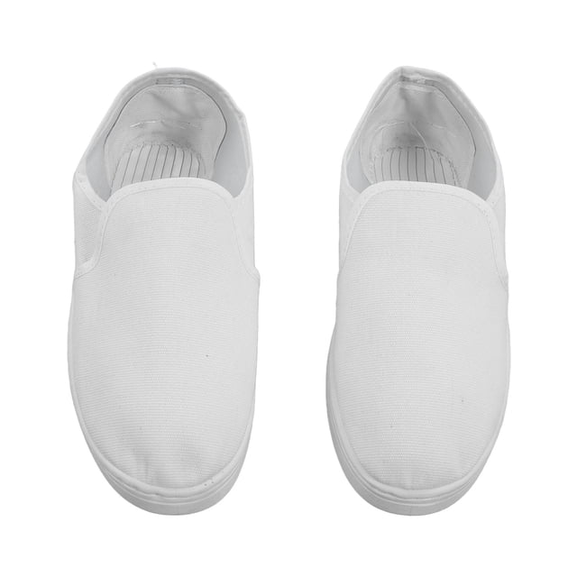 Static Static Proof Shoes PVC Canvas Safe Comfortable for Electronics Factory Dust Free Workshop White