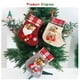 thumbnail image 4 of Naiovety Calcetín navideño Hotel comedor colgante árbol de Navidad chimenea ventana cama regalos bolsa calcetín con campana Kits de decoración para fiestas tipo 3, 4 of 6