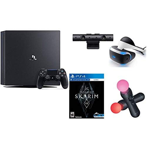Refurbished PlayStation 4 Pro Bundle PS4 Pro 1TB Console VR Skyrim Bundle