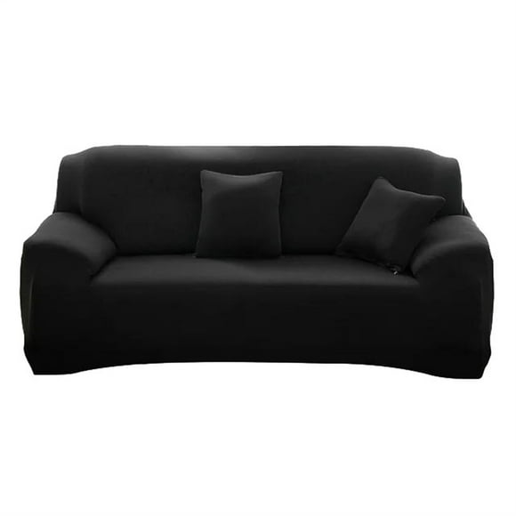 Sofa Cover Clearance! Meiiso Sofa Cover Slipcover Stretch Elastic 2 Seater Chair Loveseat Sofa Couch Furniture Protector Fit Sofa Slipcover, 1*Sofa Cover, Black