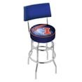 thumbnail image 2 of Xavier 25 Inch L7C4 Chrome Double Ring With Back Bar Stool, 2 of 7