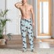 thumbnail image 2 of Fotbe Dachshund Dog Puppy Pantalones de Pijama para Hombre, Pantalones de Dormir, Pantalones de Casa con Cintura Ajustable y Bolsillos-Large, 2 of 6