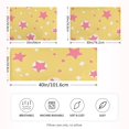thumbnail image 2 of Yayeee Pillowcase Standard Size Set of 2 Satin Wrinkle Resistant Pillow Case, Yellow Stars, 2 of 7