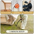 thumbnail image 5 of LuckyNote 4‑6 Person Inflatable Tent with Pump, 4 Season Waterproof Glamping Tent, Easy Setup Air Tent with 12 Mesh Windows, Khaki, 5 of 18