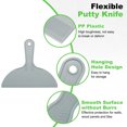 thumbnail image 3 of Uxcell 4pcs Putty Scraper 1.5" Plastic Flexible Tool for Pasting Plaster Repairing Walls, 3 of 7