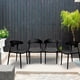 thumbnail image 1 of Set de 4 Sillas de Plástico PVC Resistentes con Respaldo | Sillas Modernas para Comedor, Jardín, Terraza o Restaurante, 1 of 8