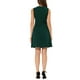 thumbnail image 3 of INSPIRE CHIC Ropa de Mujer para Trabajar Vestidos Midi Sin Mangas de Color Sólido A-Line Flare XL Verde Oscuro, 3 of 6