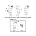 thumbnail image 4 of Dewadbow Realistic Owl Decoy Rotating Head Bird Pigeon Crow Scarer Scarecrow, 4 of 6