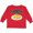 Red, variant on Inktastic Powered by Macaroni and Cheese Boys or Girls Long Sleeve Toddler T-Shirt