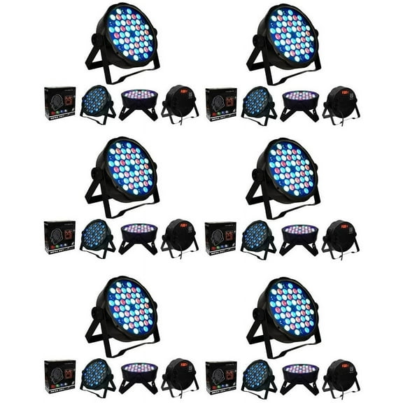 6 MR DJ MEGA354 Slim Disco DJ Party Club Stage Show Lighting Flat Par Wash Lighting
