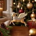 thumbnail image 5 of Dalxymotic Christmas Sheep Ornament, Ram Hanging Pendant Figurine, Rustic Farm Animal Tree Decor Accent, Holiday Decor Gift for Christmas Tree, Home, Mantel, Shelf, Window, Porch, 5 of 6