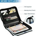 thumbnail image 3 of FORMRS Zipper Binder with Shoulder Strap 1.5-inch Ring 500 Sheet Capacity File Bag, Hockey Action Zone, 3 of 5