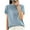 Light Blue, variant on QUNYINEY Short Sleeve Tops for Women Solid Pullover Crew Neck Casual Shirts Loose Ribbed Knit Shirts for Women Trendy