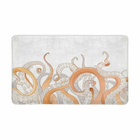 MKHERT Vintage Octopus Tentacles Underwater Marine Nature Art Doormat Rug Home Decor Floor Mat Bath Mat 30x18 inch