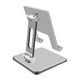 thumbnail image 2 of Soporte plegable para teléfono y tableta, soporte portátil de aluminio ajustable para escritorio, base plegable, base de metal resistente, soporte para tableta, 2 of 4