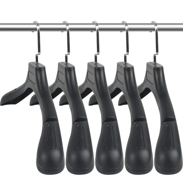 Perchas para trajes DEDU, paquete de 40 unidades, plástico, extra anchas, 45 cm