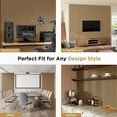 thumbnail image 3 of Easy4Home 6-Piece Wood Slat Acoustic Panels 94" x 7.9" Soundproof Wall Panels, American Oak, 3 of 7