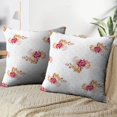 thumbnail image 4 of LALILO Throw Pillow Covers Floral With Peony Accent Art Artwork Beautiful Cushion Cover 18" x 18", 2 Pack, 4 of 6