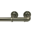 Better Homes & Gardens 1" Pewter Industrial Wrap, Single Curtain Rod