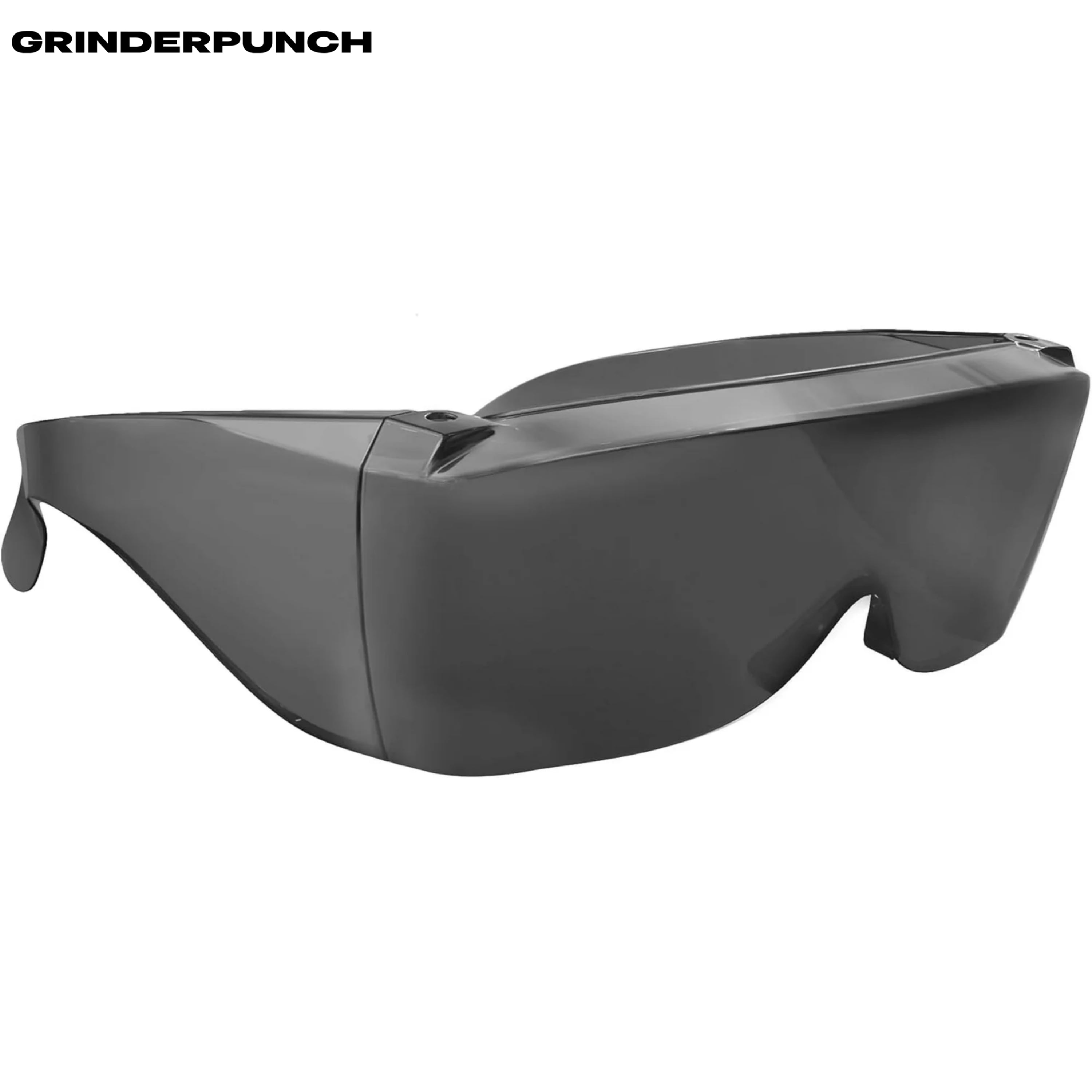 GRINDERPUNCH Cover-Ups Black Fit Over Sunglasses - Wrap Around Sunglasses - People Who Wear Prescription Glasses in the Sun