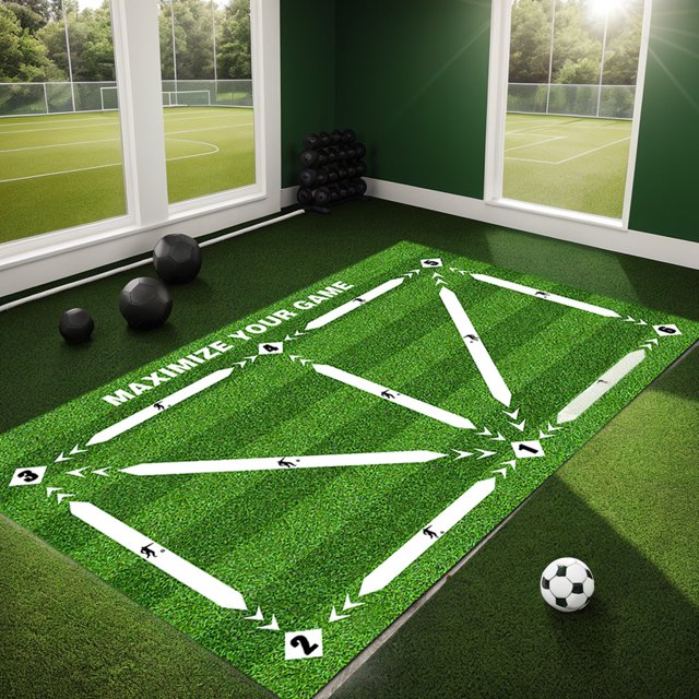Mat de entrenamiento de fútbol para niños Adultos de entrenamiento de fútbol