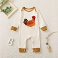 thumbnail image 2 of Zshosam Newborn Boy Clothes Winter Baby Footie Pajamas with Two-Way Zipper & Fold-Over Mittens, Soft Stretchy Romper for Newborn Boy Girl Size 9 12 Months,(White 9-12 Months), 2 of 8