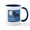 White/Navy Inside, variant on CafePress - Once In A Blue Moose Mug - 11 oz Ceramic Mug - Novelty Coffee Tea Cup