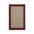 thumbnail image 4 of Mainstays Farmhouse Faux Sisal Olefin Red Border Indoor Accent Rug, 2'6" x 3'10", 4 of 11